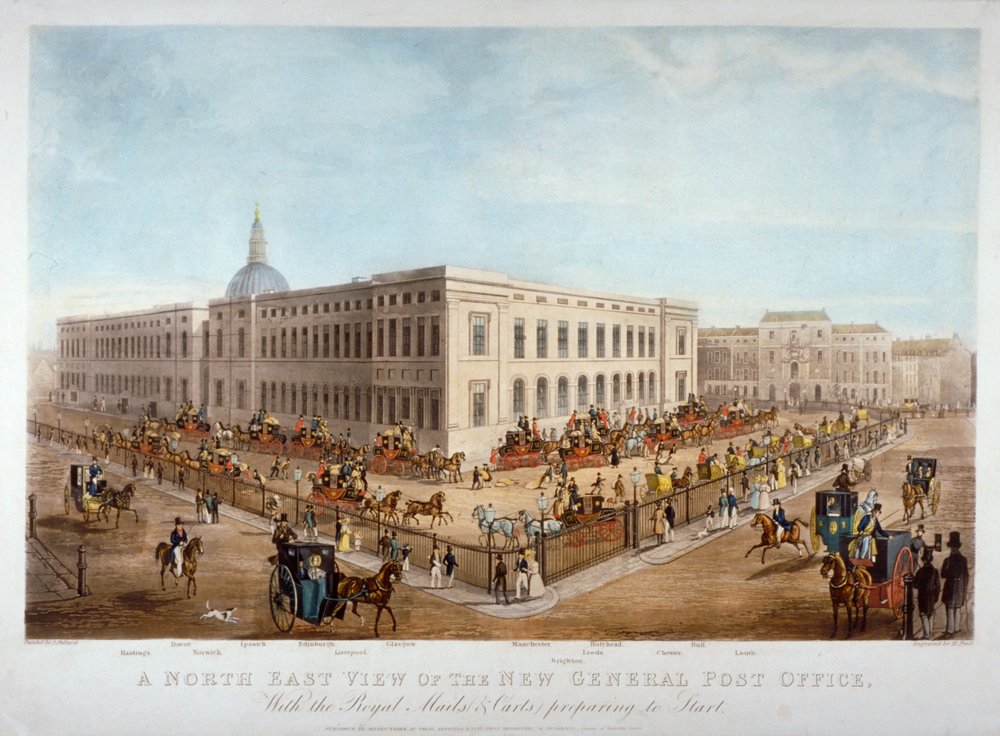 The New General Post Office, City of London by Henry Pyall