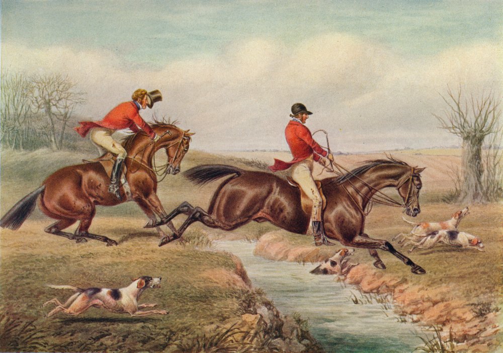 Over the Stream, c1800, 1922 by Henry Thomas Alken