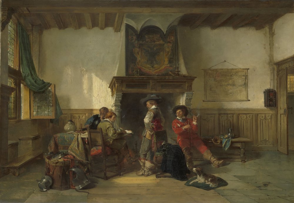 Soldiers in a Guardsroom by Herman Frederik Carel Tenkate
