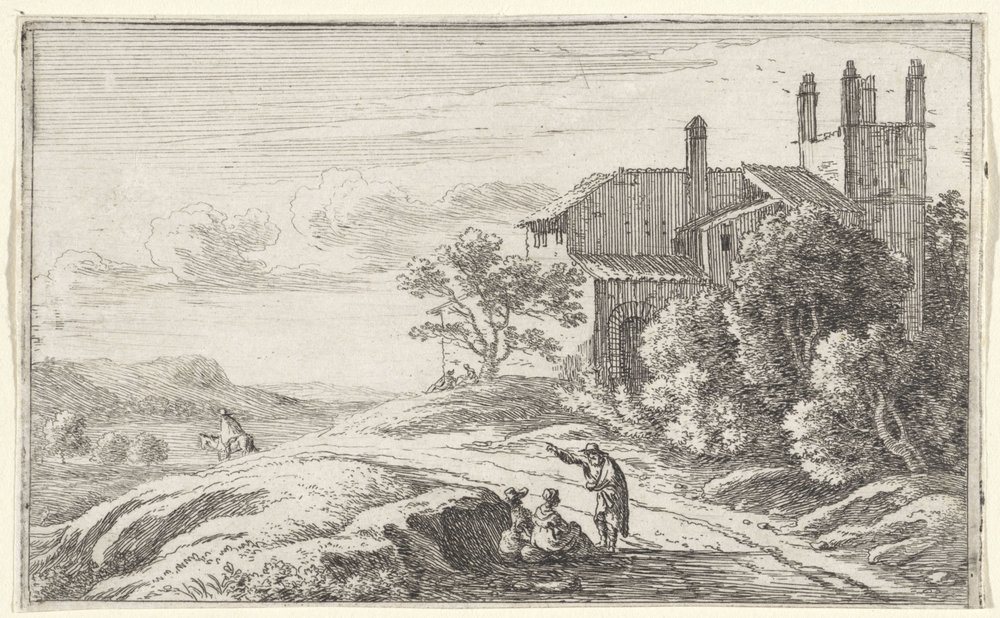 Building with a Square Tower (Title Page and Twelve Views of Rome)