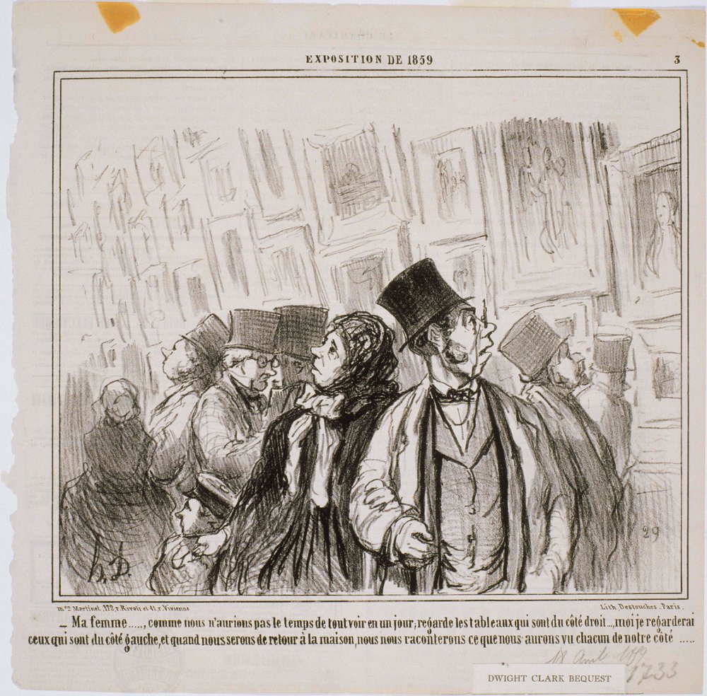 Exhibition of 1859 - My Wife... As We Would Not Have by Honoré Daumier