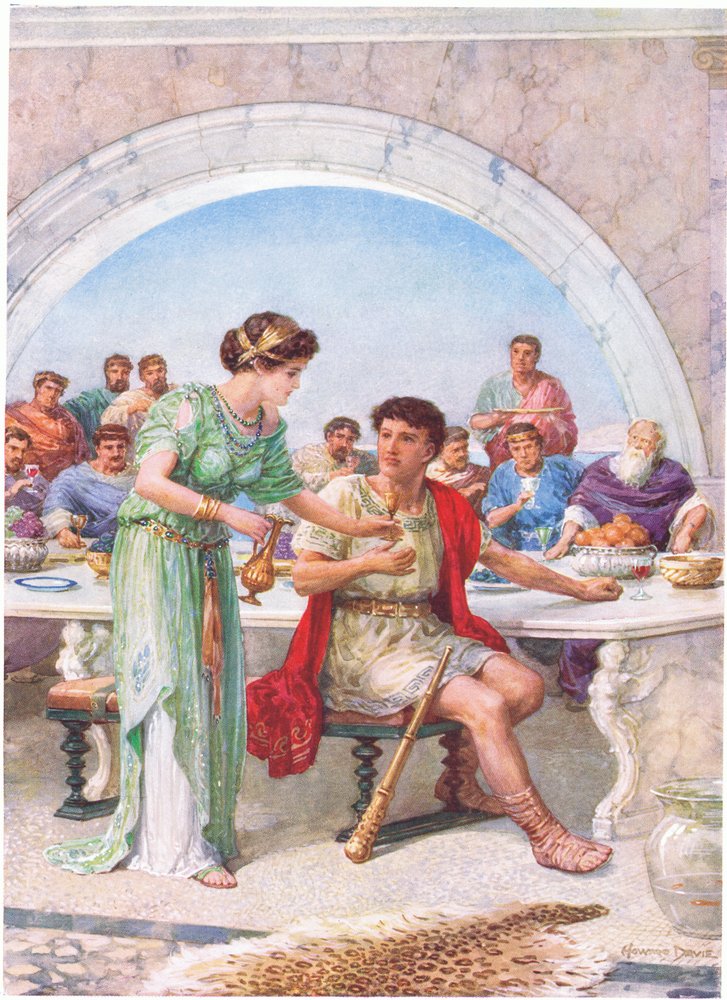 As he looked, he shrank and shuddered, illustration for 'How Theseus ...