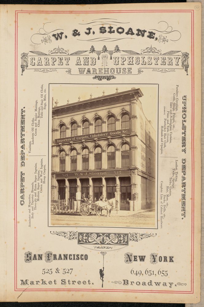 W. and J. Sloane Carpet and Upholstery Warehouse, San Francisco by I. W. Taber