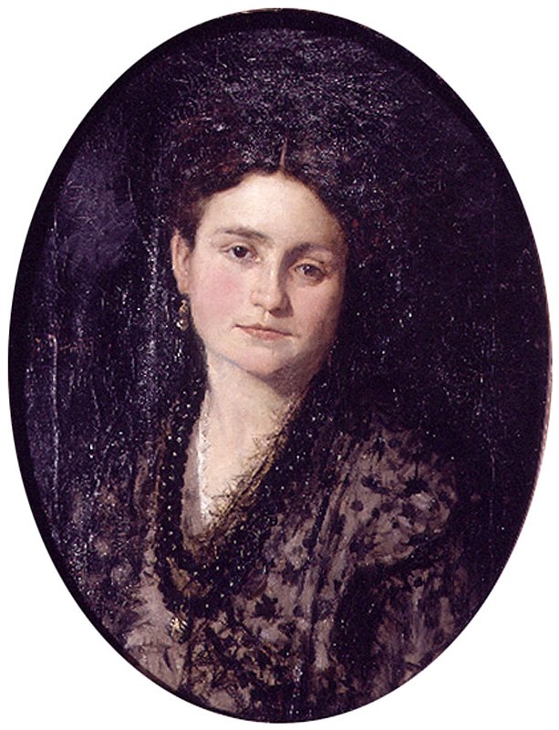 Portrait of Teresa Martinez by Ignacio Pinazo Camarlench