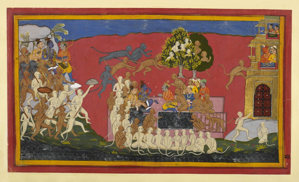Rama Sends Angada to Challenge Ravana as Monkeys Approach Lanka