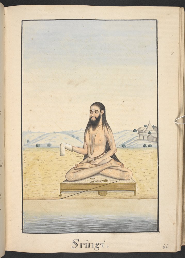 The sage, Sringi by Indian School