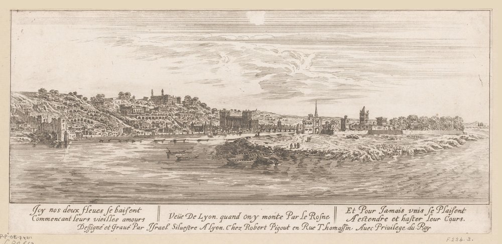 View from the Rhine of Lyon by Israël Silvestre