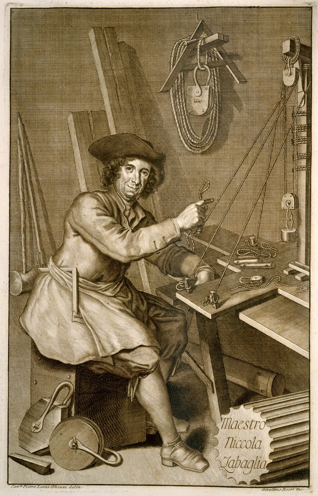 Portrait of Maestro Niccola Zabaglia by Italian School