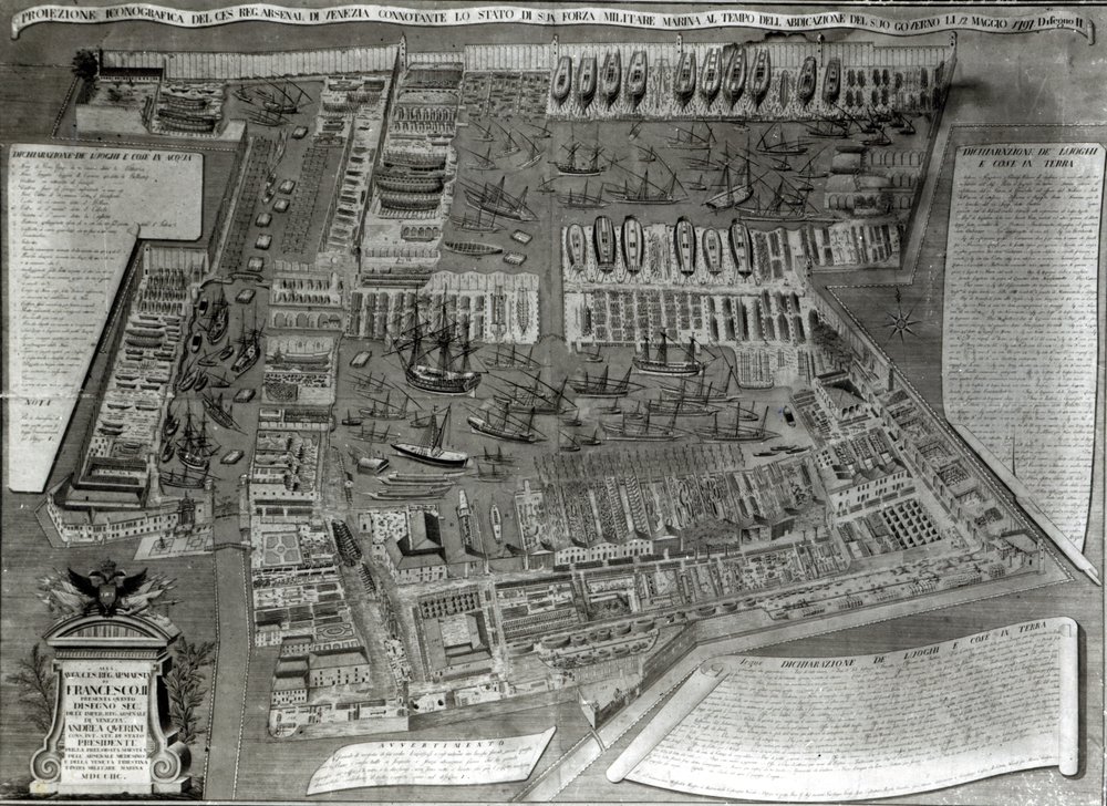 The Arsenal, Venice by Italian School