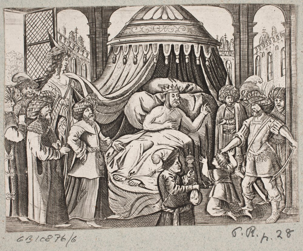 Illustration to Adam Olearius, 'Persianischer Rosenthal von einem ...