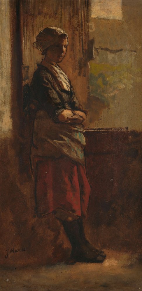 Girl at a Doorway by Jacob Henricus or Hendricus Maris