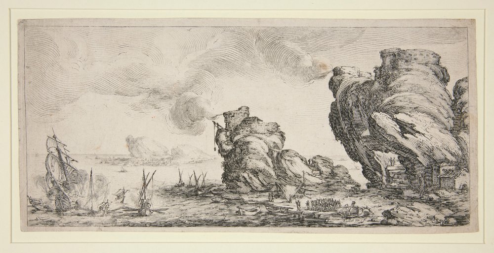 Naval Battle by Jacques Callot