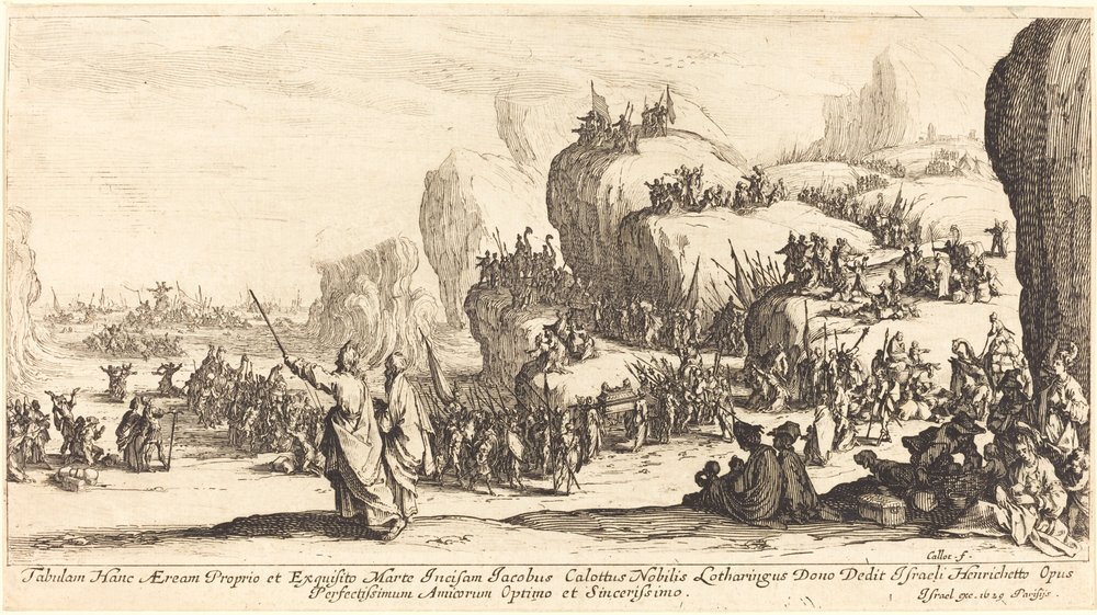 The Crossing of the Red Sea by Jacques Callot
