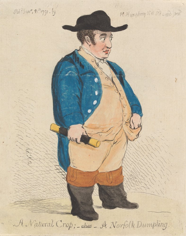 A Natural Crop; - Alias - A Norfolk Dumpling by James Gillray