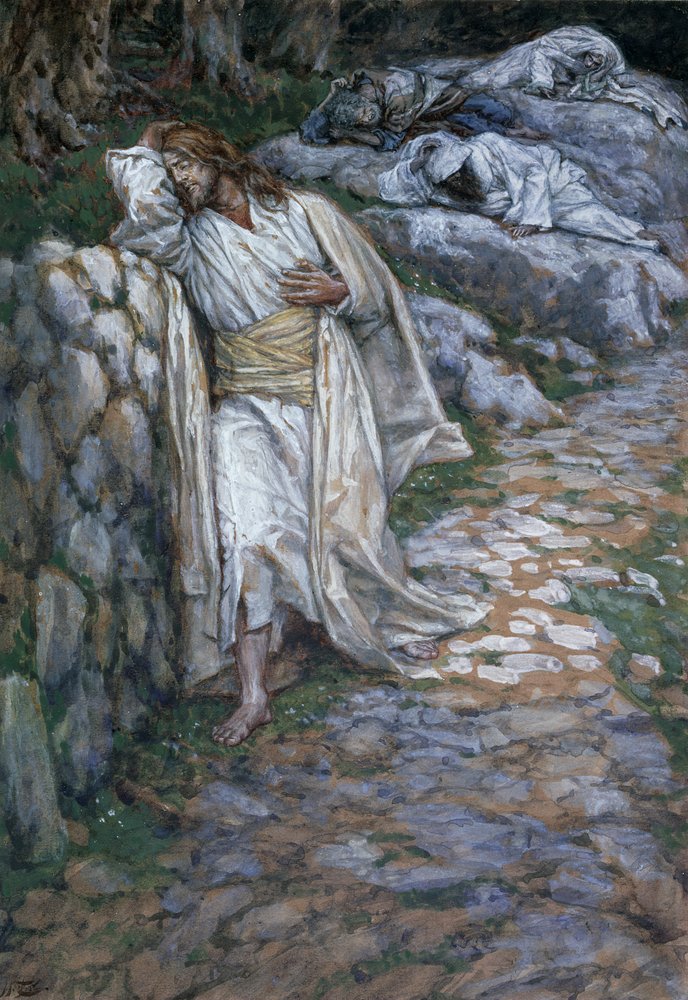 My Soul Is Exceeding Sorrowful Unto Death, illustration for The Life of Christ by James Jacques Joseph Tissot