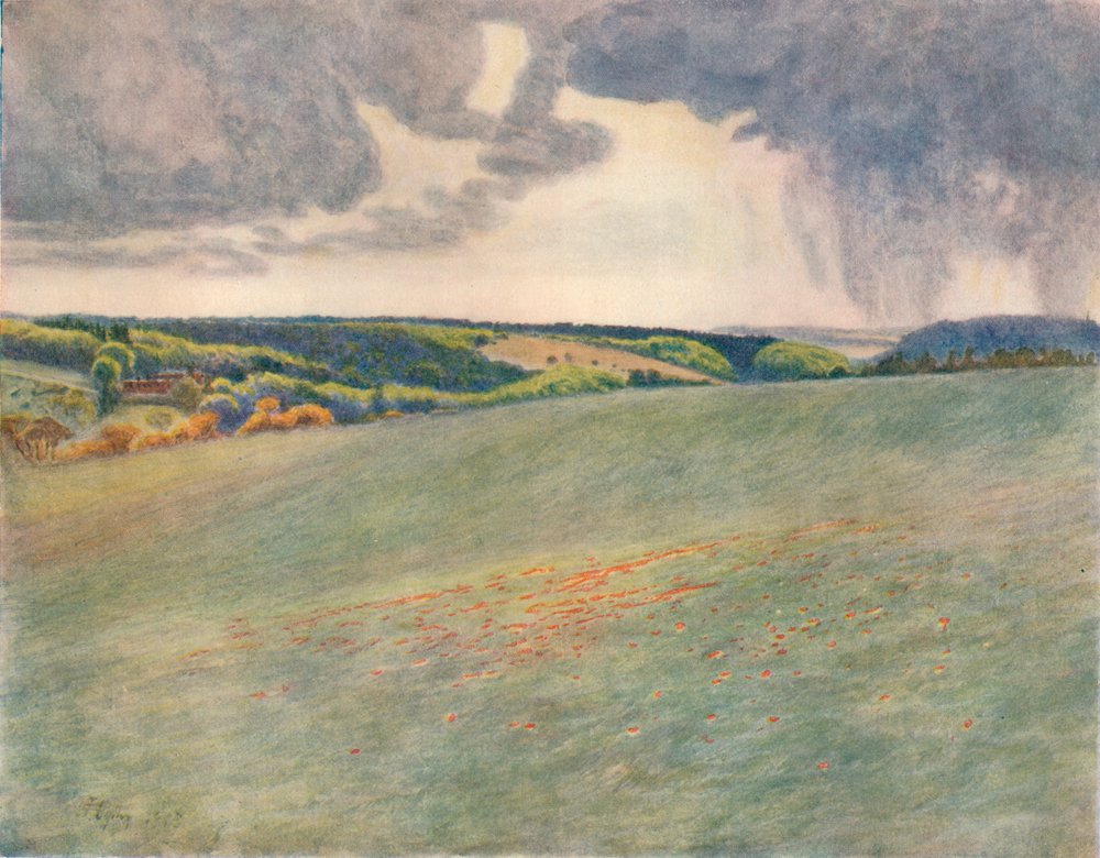 Box Hill and Ranmore from Tot Hill by James S Ogilvy