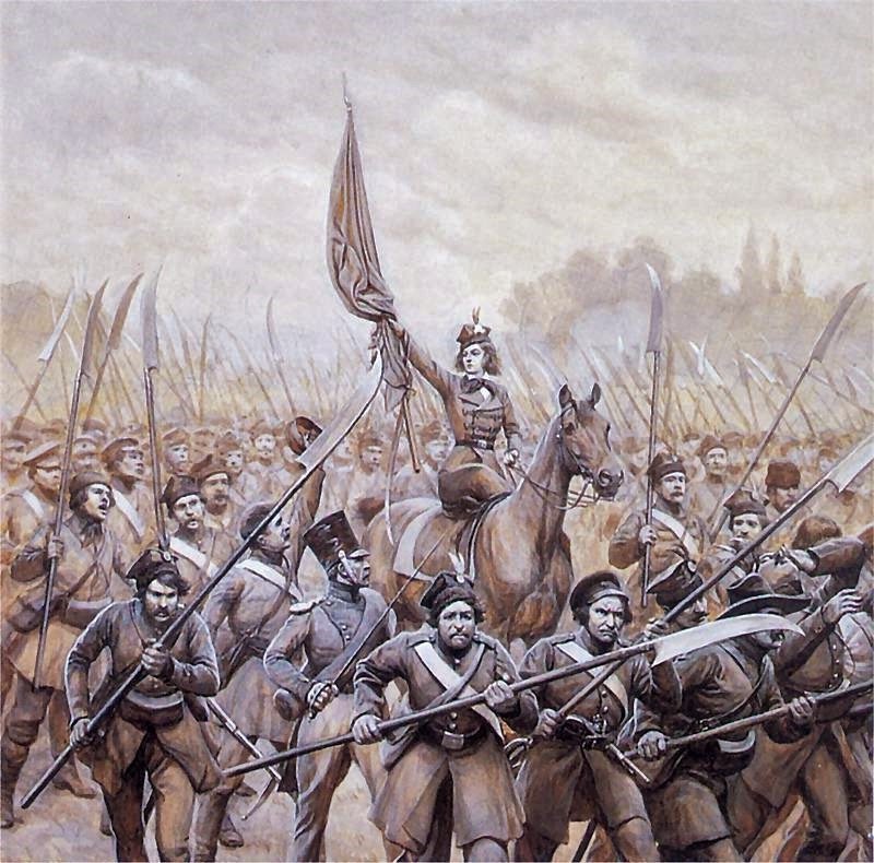 Emilia Plater Conducting Polish Scythemen by Jan Rosen