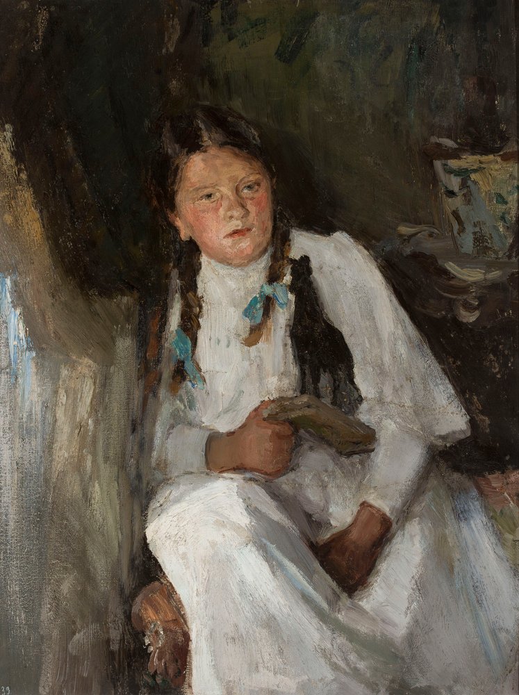 Portrait of a Girl by Jan Ciągliński
