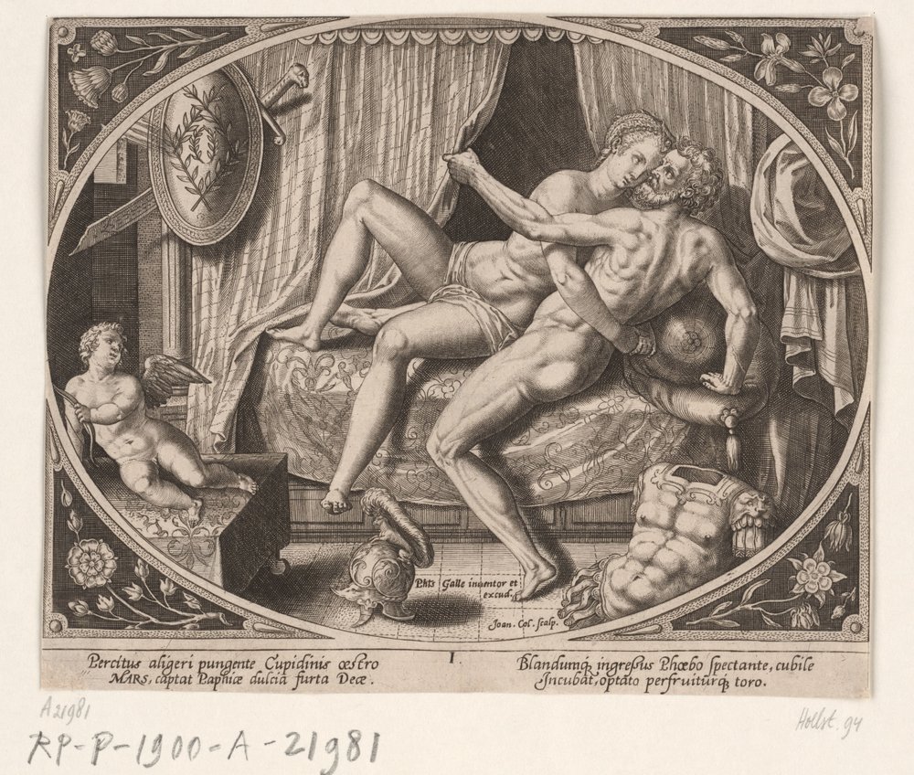 Adultery of Venus and Mars by Jan Collaert (II)