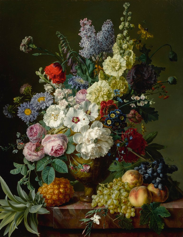 Still Life of Flowers in a Vase by Jan Frans van Dael
