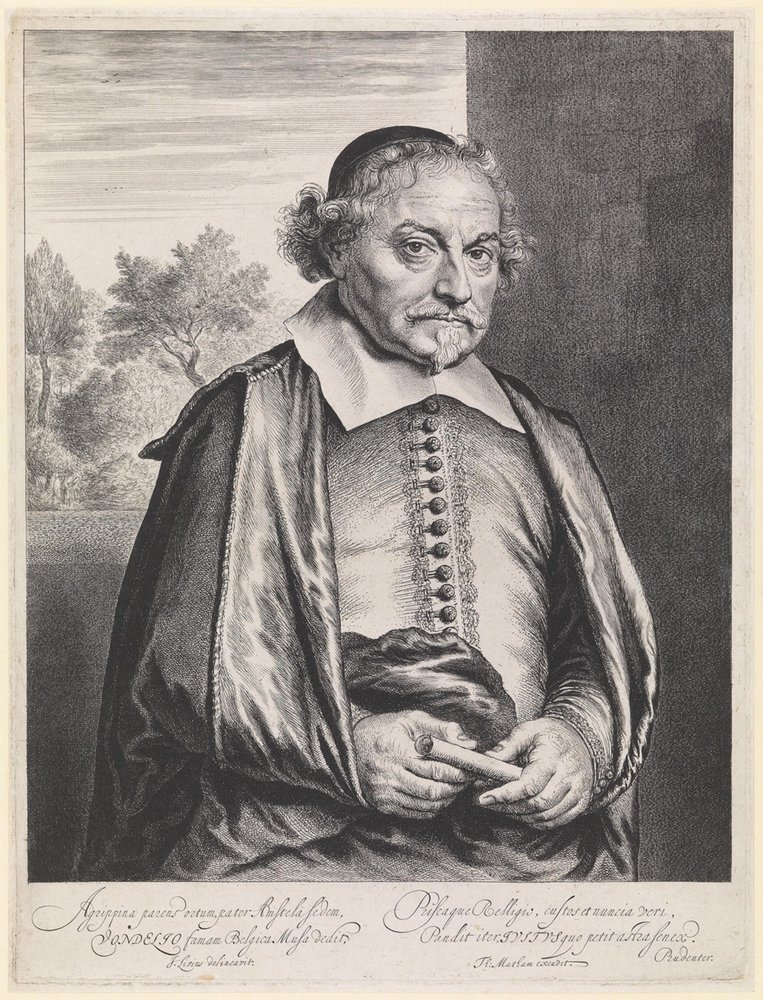 Joost van den Vondel by Jan Lievens