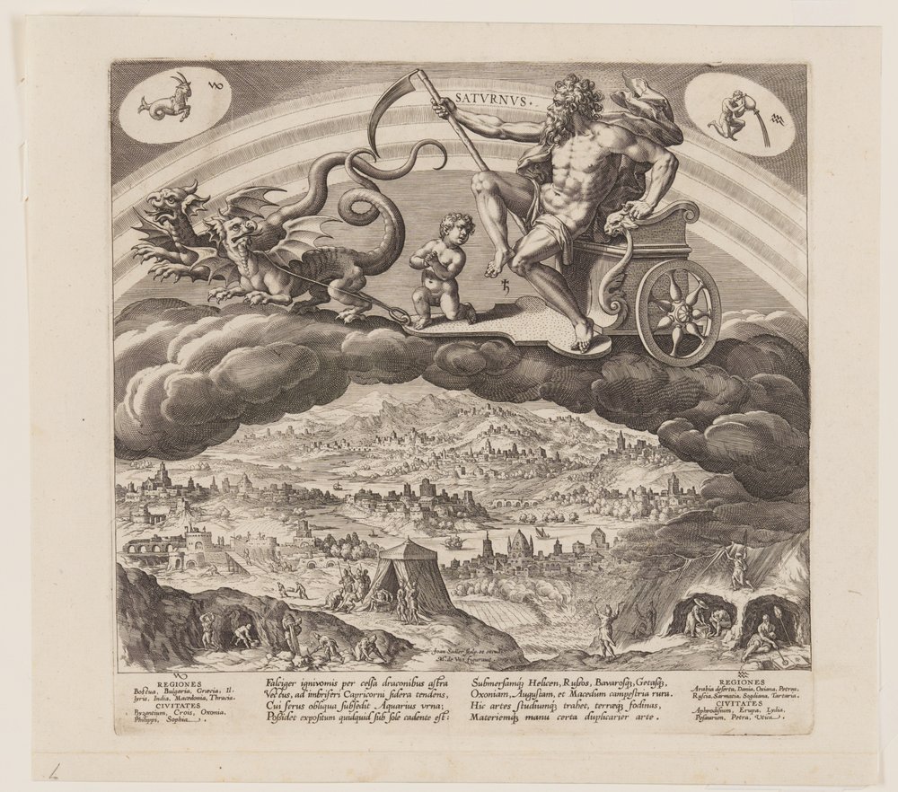 Saturn, from The Seven Planets by Jan Sadeler I