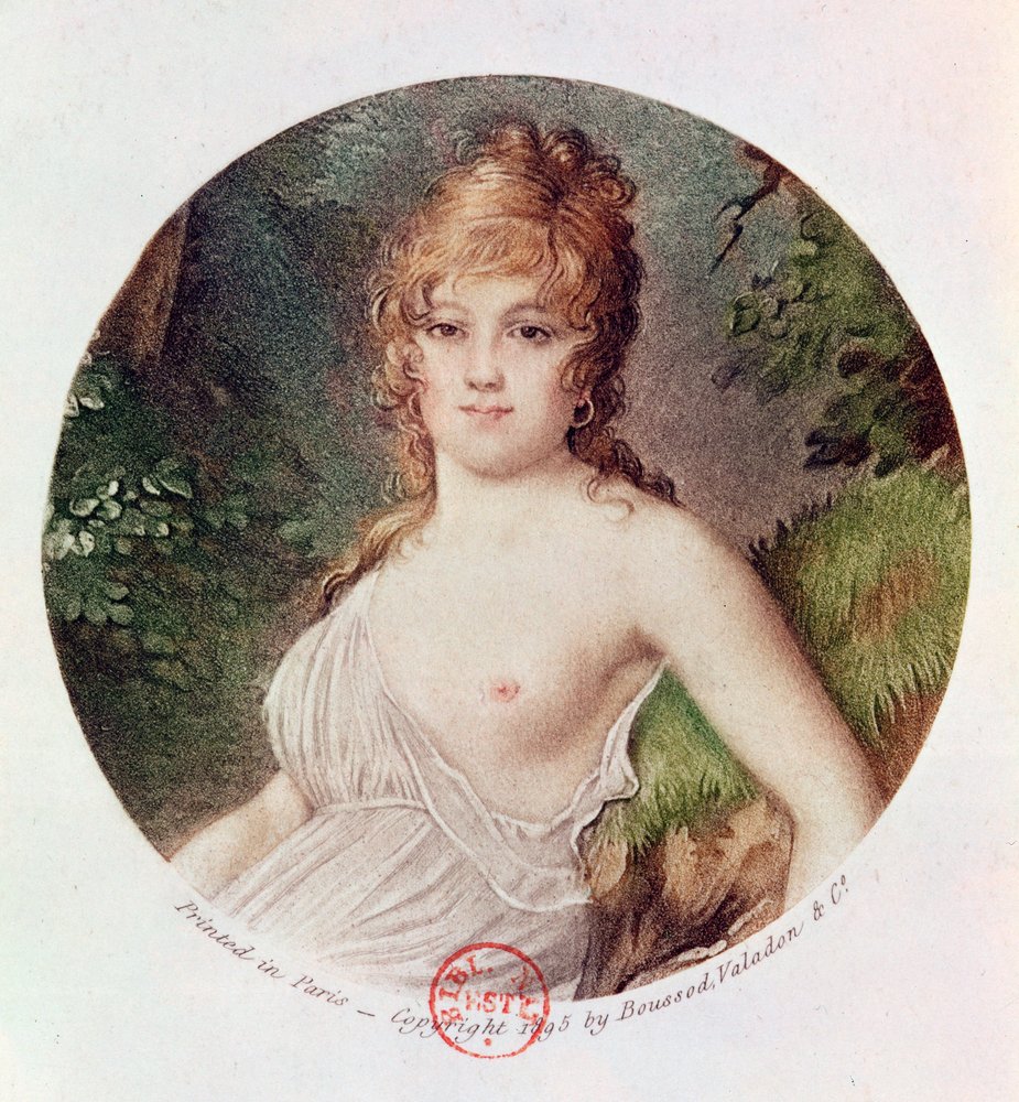 Portrait of Theresa de Cabarrus (1773-1835) also known as Madame Tallien by Jean-Baptiste Isabey
