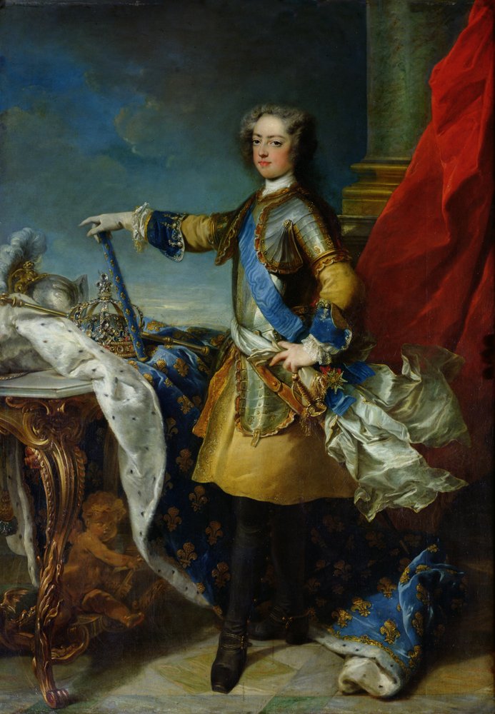 Portrait of Louis XV (1710-74), King of France, c.1727 by Jean-Baptiste van Loo