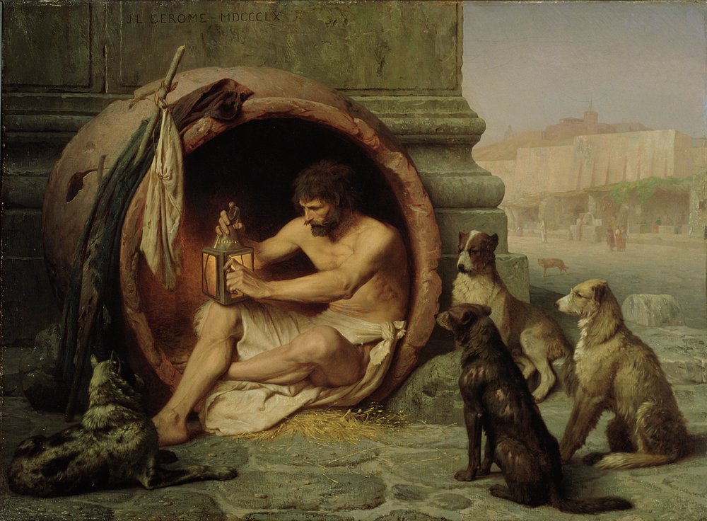 Diogenes, 1860 by Jean Leon Gerome