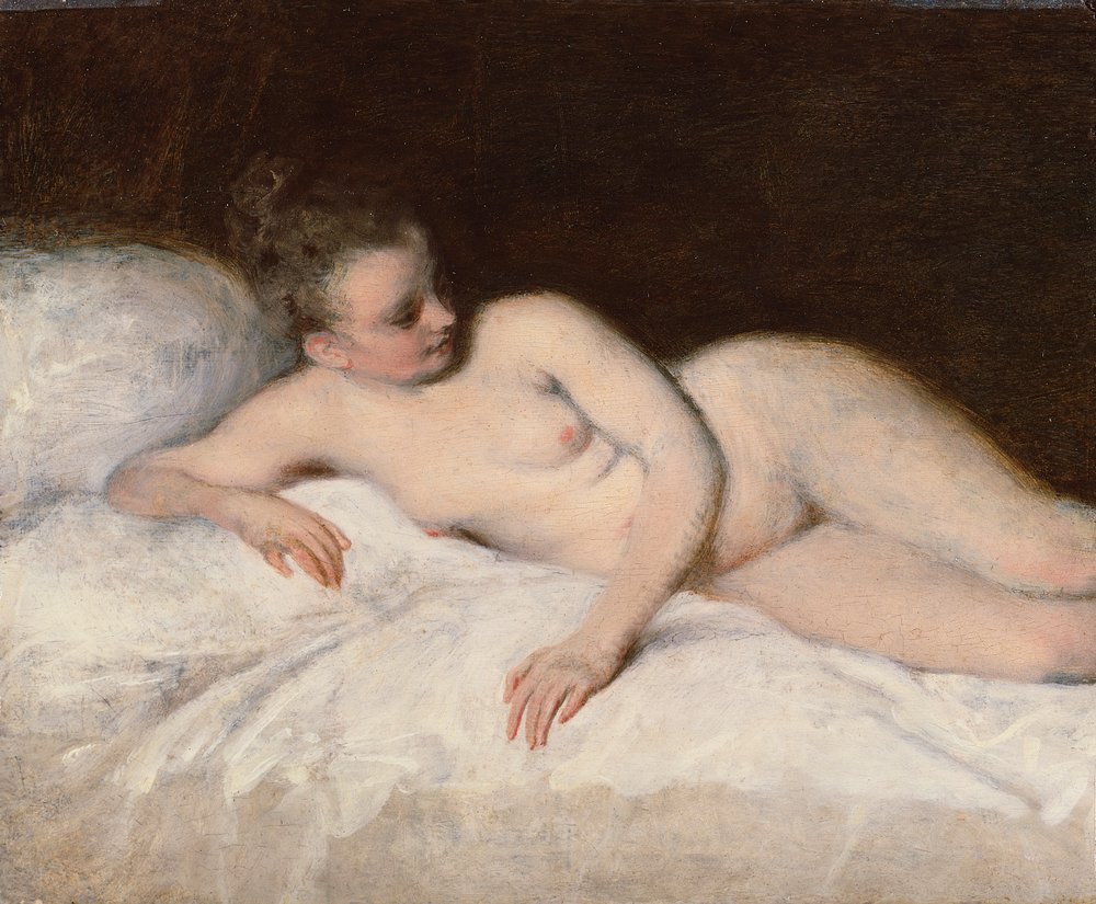 Reclining Nude, c. 1713-17 by Jean-Antoine Watteau