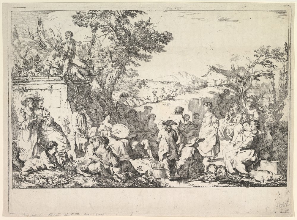 The Village Festival, ca. 1735-40 by Jean Baptiste Marie Pierre