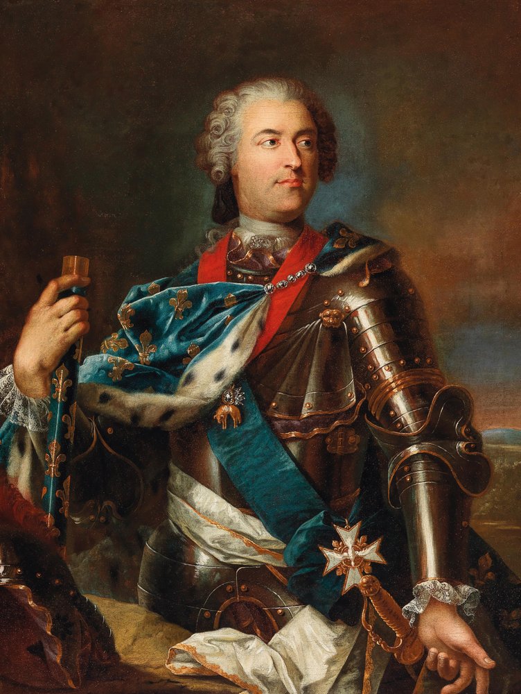 Portrait of King Louis XV of France by Jean Gaspard Heilmann