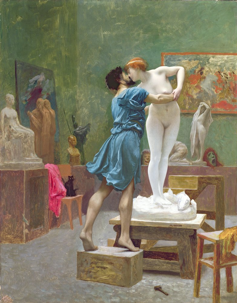 Pygmalion and Galatea by Jean Leon Gerome: Fine art print