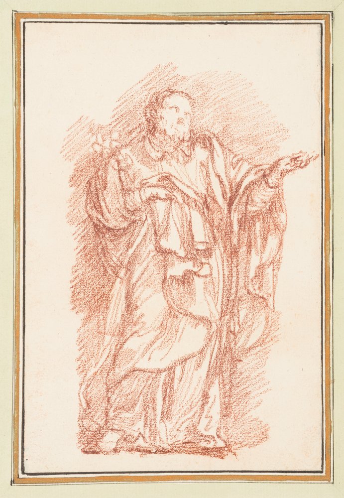 Standing Figure with Palm Facing Up by Jean-Robert Ango