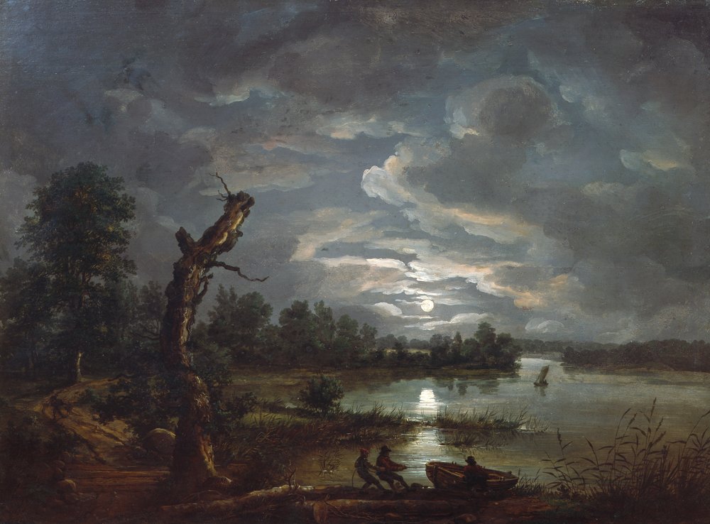 Esrum Sea, c.1814 by Johan Christian Dahl