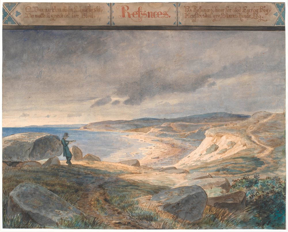 Refsnæs, Coastal Landscape by Johan Thomas Lundbye