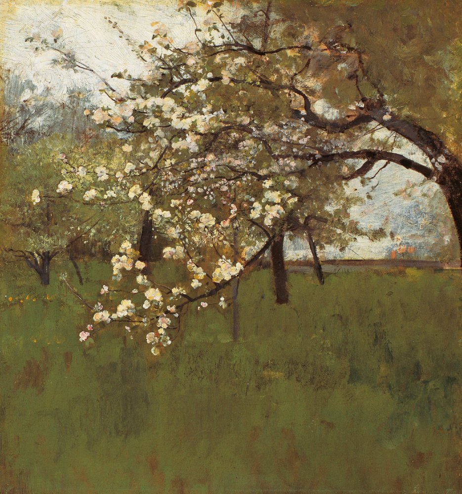 Blossoming Apple Tree by Johann Sperl