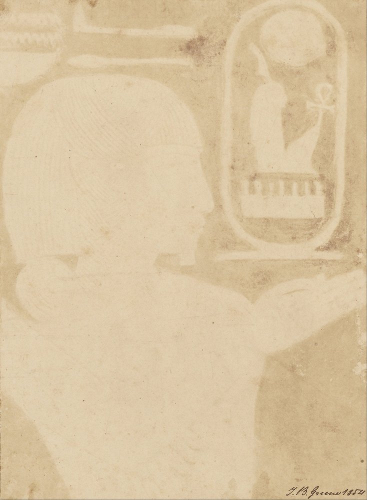 Hieroglyphics, Figure Facing Right by John Beasly Greene