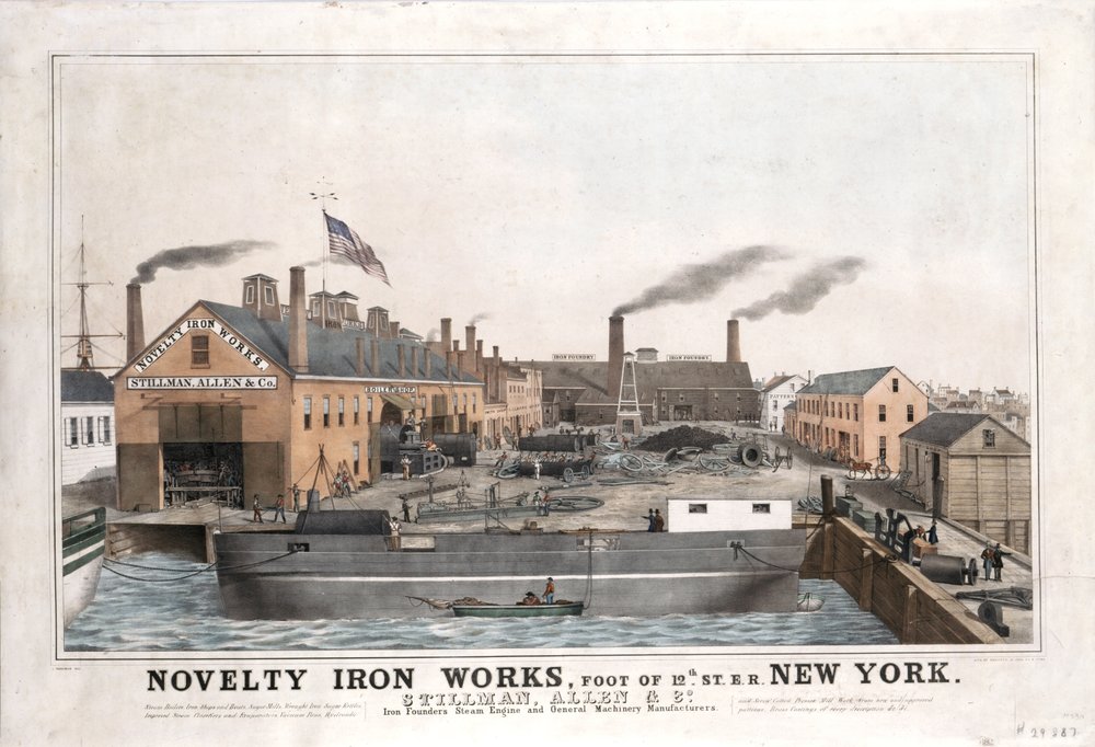 Novelty Iron Works, Stillman, Allen & Co. Steam Engine and General ...