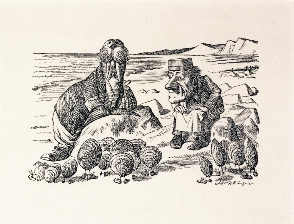 But Wait a Bit, illustration from 'Through the Looking Glass' by Lewis ...
