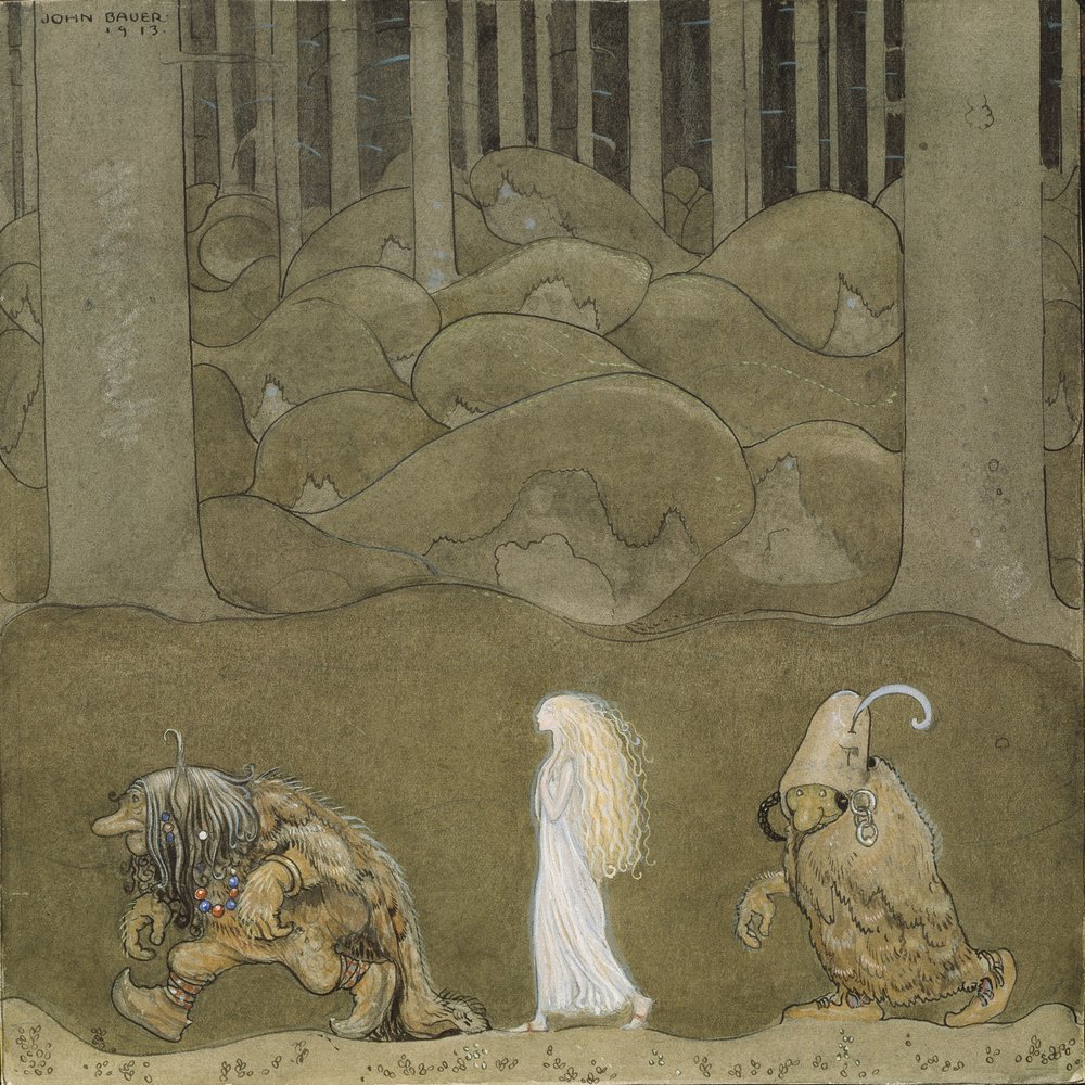 The Princess and the Trolls by John Bauer