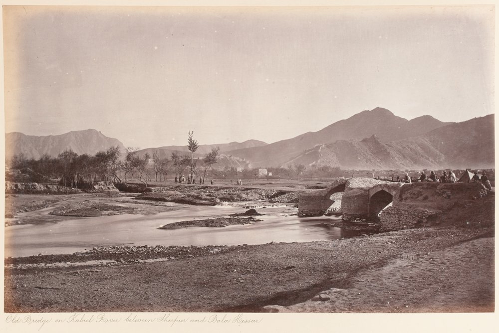 The Old Bridge on the Kabul River by John Burke