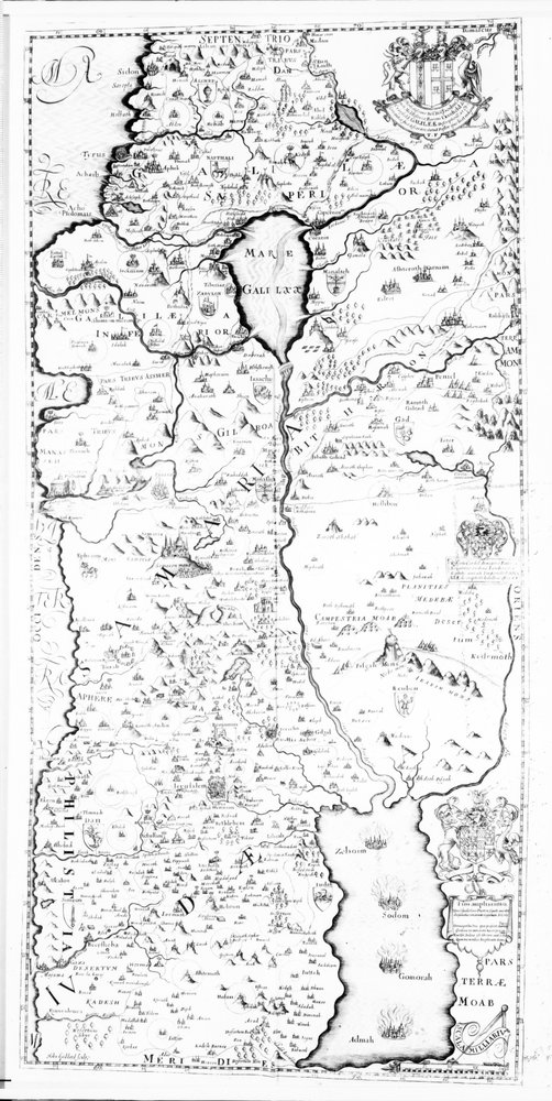 A Map of Samaria, from 'A Pisgah-sight of Palestine' by Thomas Fuller, 1650