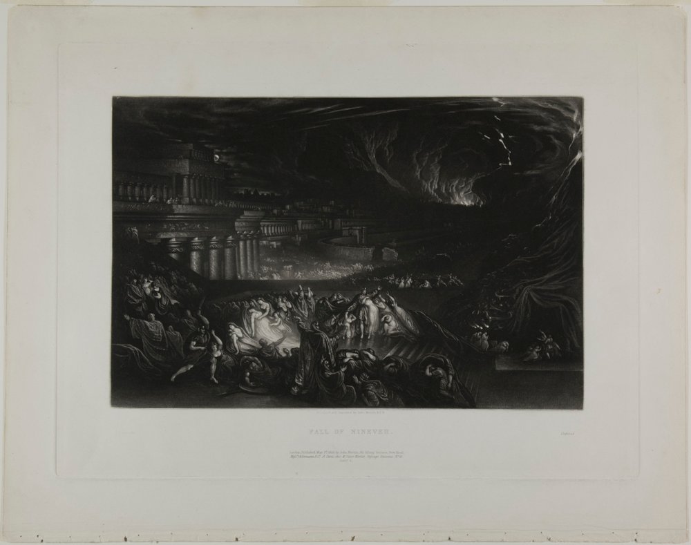 Fall of Nineveh, from Illustrations of the Bible