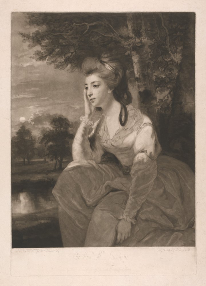 Hon. Mrs. Stanhope by John Raphael Smith: Fine art print
