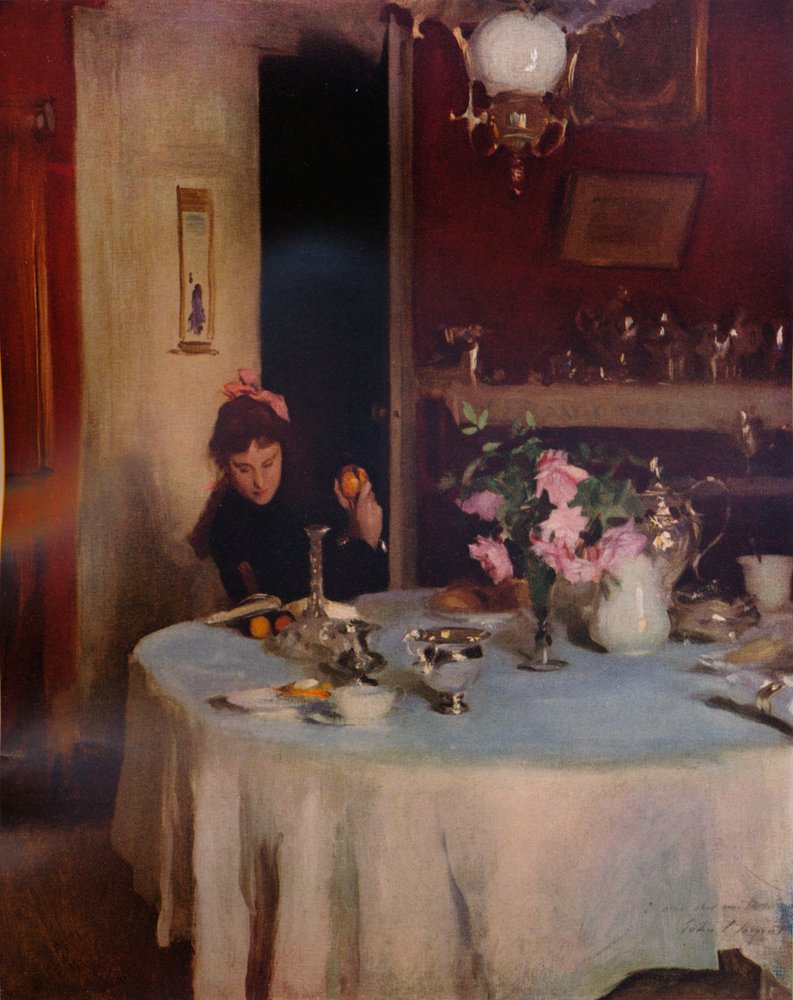 The Breakfast Table by John Singer Sargent: Fine art print