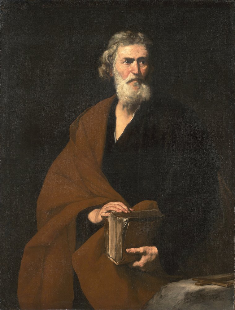 Saint Matthew the Evangelist by Jusepe de Ribera