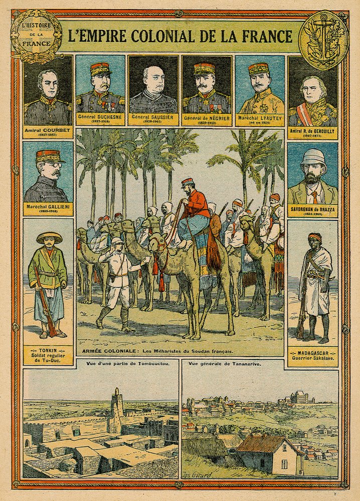 The French colonial empire, late 19th - early 20th Century