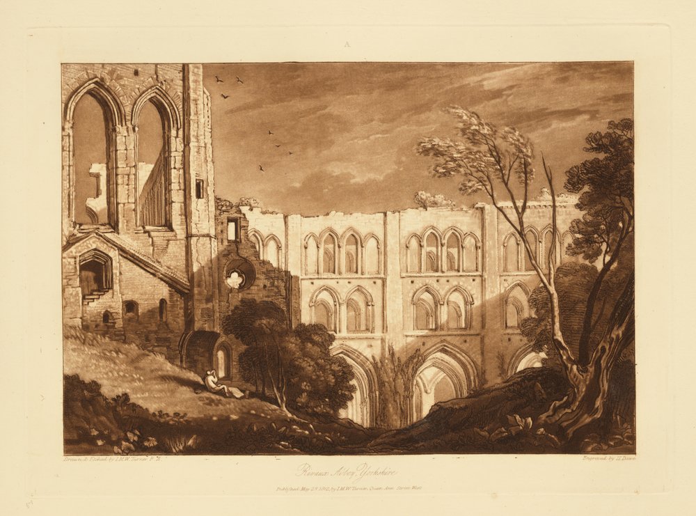 Rievaulx Abbey by Joseph Mallord William Turner