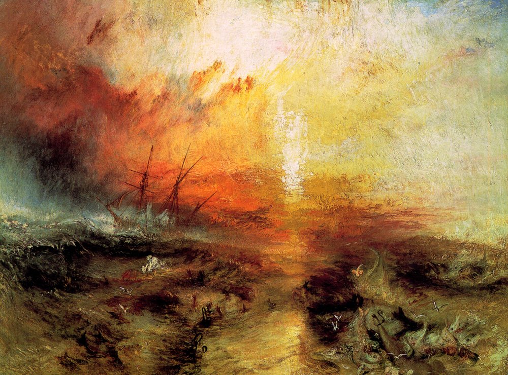 The Slave Ship - Slavers Throwing Overboard the Dead and Dying, Typhon Coming On, 1840 by Joseph Mallord William Turner